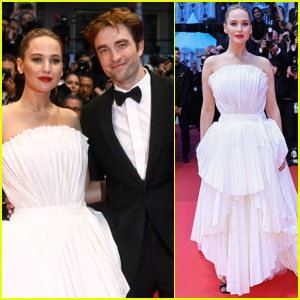 Jennifer Lawrence Wows in White Alongside Robert Pattinson at 'Die, My Love' Premiere at Cannes Film Festival 2025