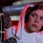 photo of carrie fisher as princess leia organa in a new hope