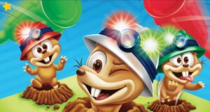 image of animated moles in whac-a-mole movie mattel