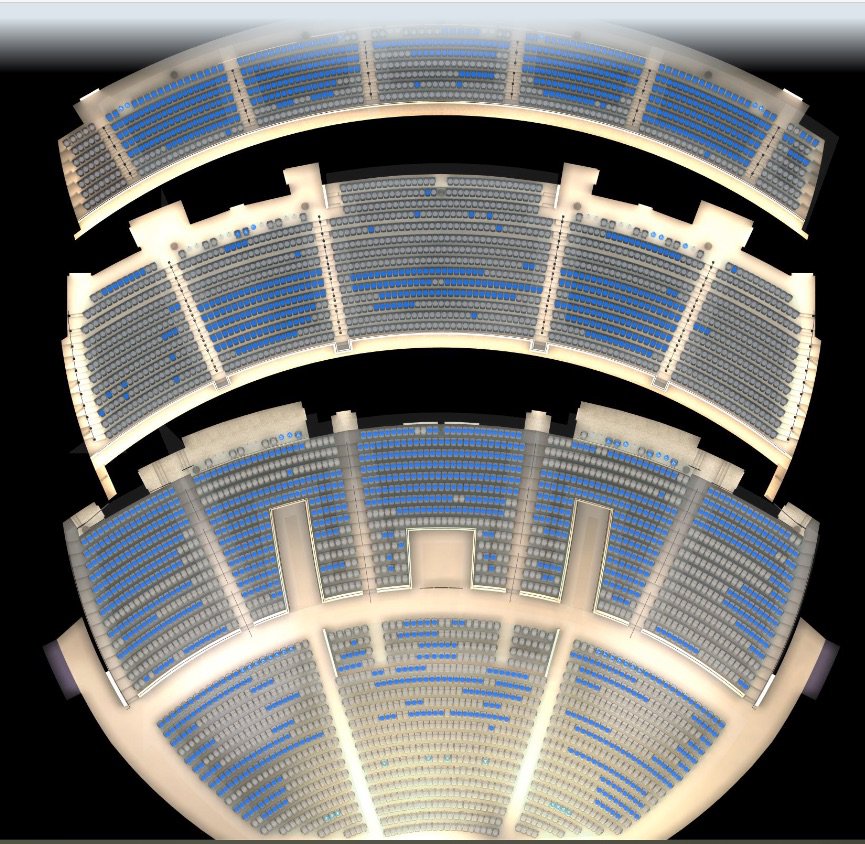 Seat map for Janet Jackson's Resorts World Vegas show.
