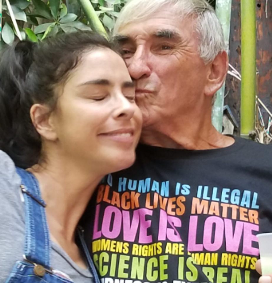 Sarah Silverman and her grandfather.