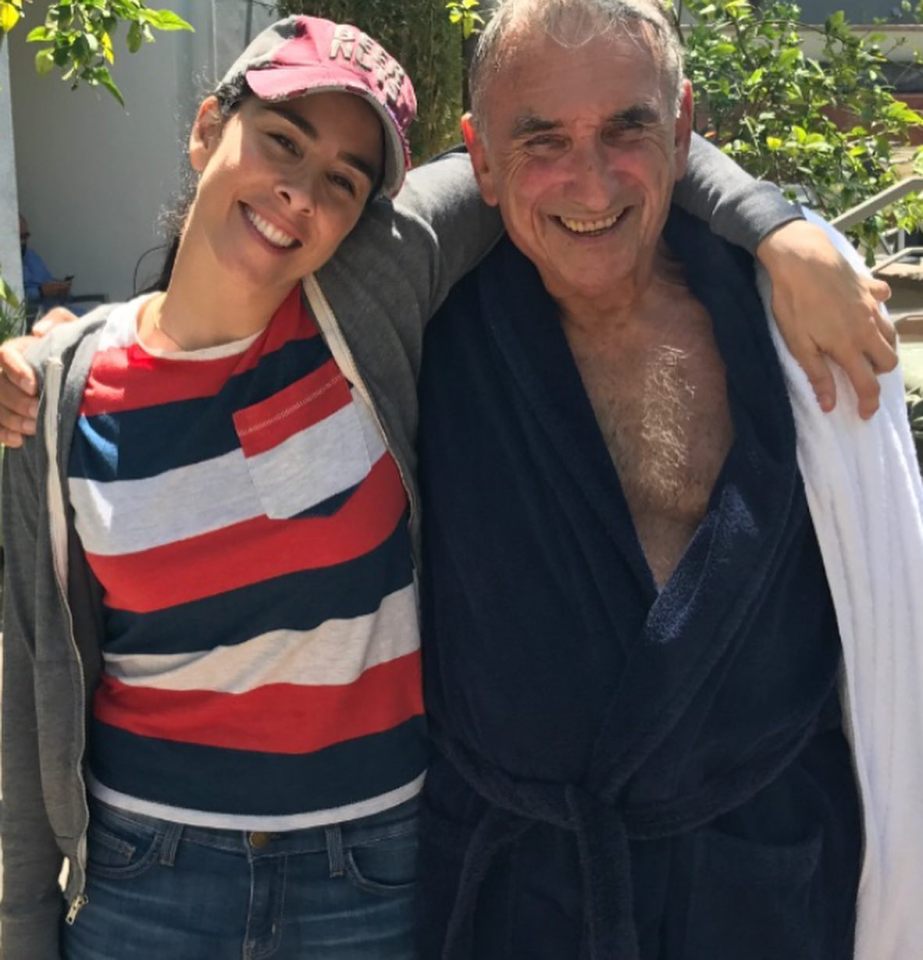 Sarah Silverman with her grandfather.