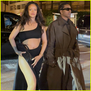 Pregnant Rihanna Shows Off Bare Baby Bump on Date Night with A$AP Rocky in Cannes 