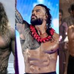 image of jason momoa, andrew koji, and roman reigns all with shirts off, as they are in talks to star in street fighter film