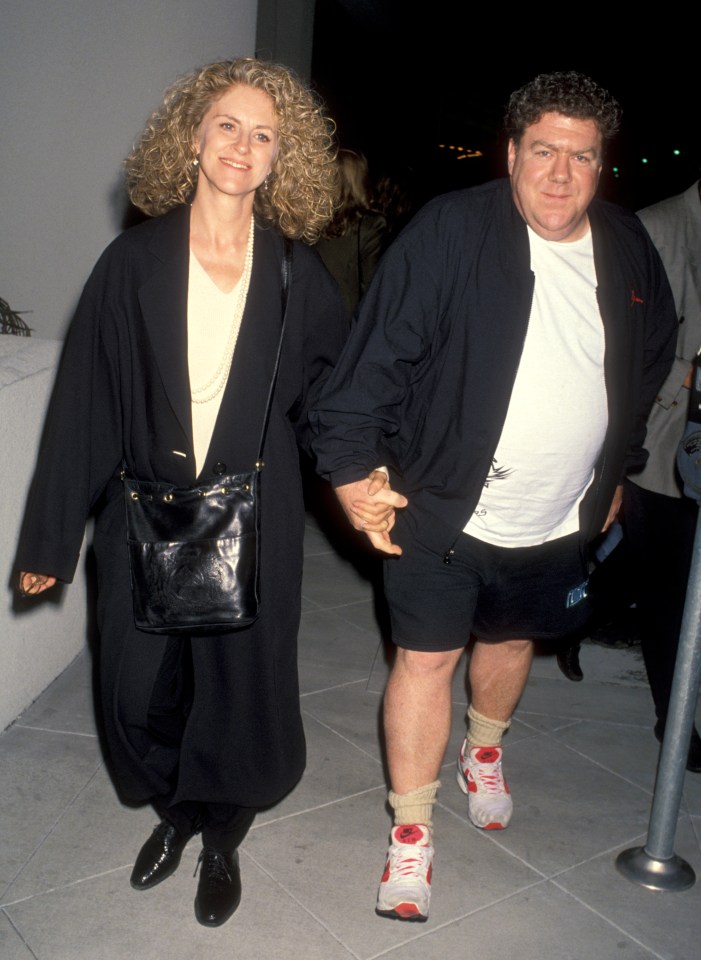 George Wendt and Bernadette Birkett at a premiere.
