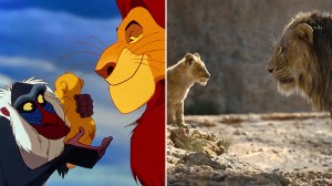 L-R: 'The Lion King' (1994) and (2019)