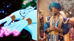 L-R: 'Aladdin' (1992) and (2009)