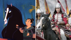 L-R: 'Mulan' (1998) and 'Mulan' (2020)