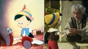 L-R: 'Pinocchio' (1940) and 'Pinocchio' (2022)