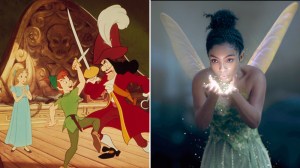 L-R: 'Peter Pan' (1953) and 'Peter Pan and Wendy' (2023)