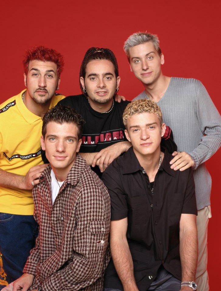 Photo of the boy band NSYNC.