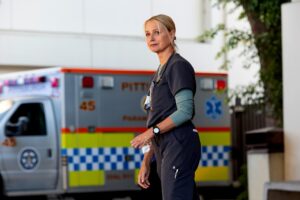 Katherine LaNasa in "The Pitt."