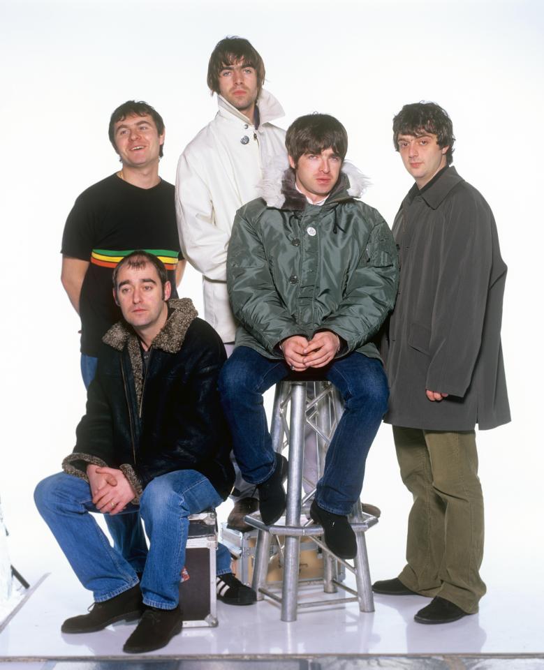 Oasis band photo.