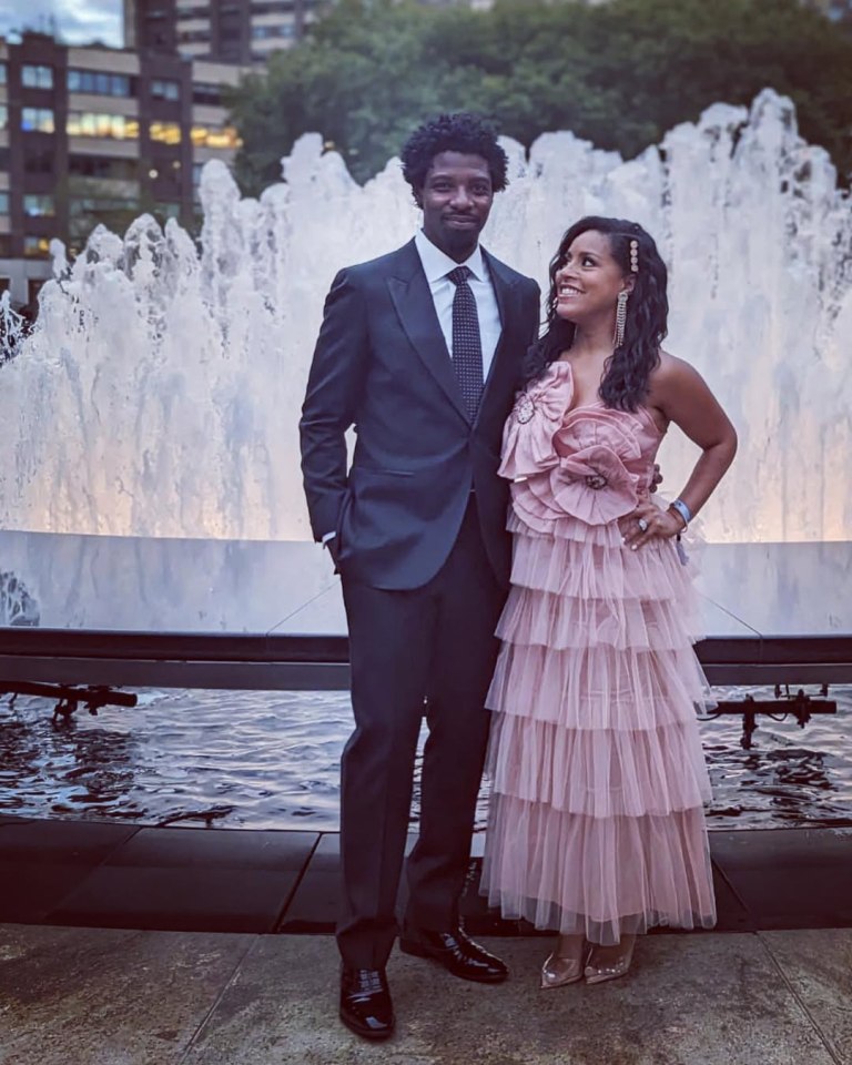 Sheinelle Jones and her husband Uche Ojeh.