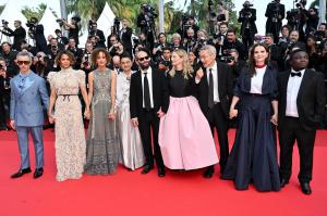 Jeremy Strong, Halle Berry, Leïla Slimani, Payal Kapadia, Carlos Reygadas, Alba Rohrwacher, Hong Sang-soo, Dieudo Hamadi during the Closing Ceremony of the 78th Cannes Film Festival held at the Palais des Festivals on May 24, 2025 in Cannes, France.