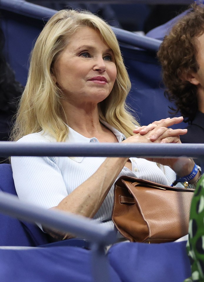 Christie Brinkley at the US Open.