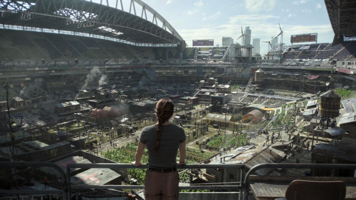 Dever's Abby surveys the action inside T-Mobile Park on "Seattle Day One."