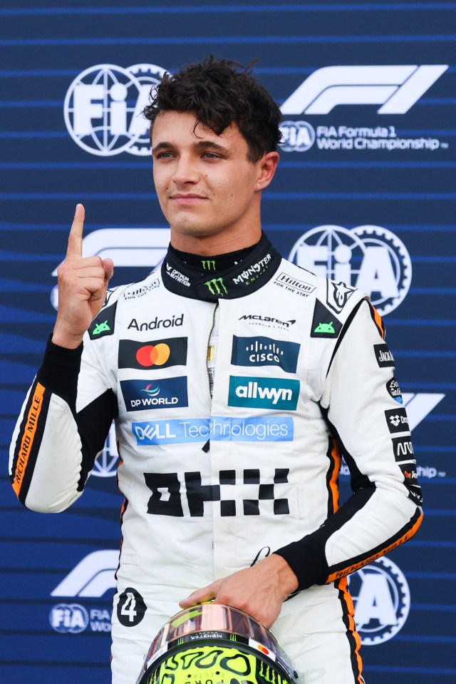 Lando Norris of McLaren at the Monaco Grand Prix qualifying session.