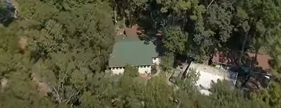 Aerial view of Phil Robertson and Miss Kay's Louisiana estate.