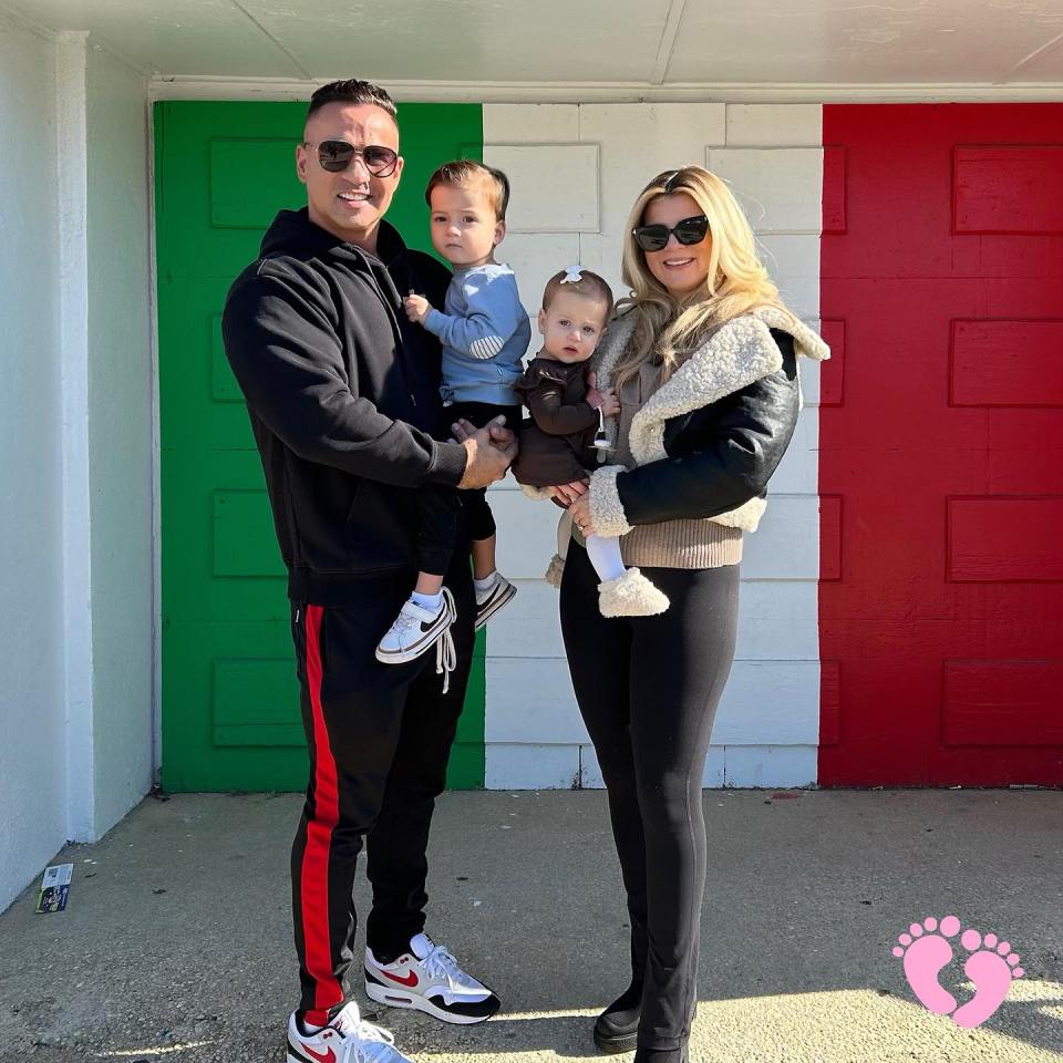 Mike and Lauren Sorrentino with their two children.
