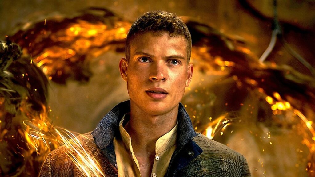 Josha Stradowski as Rand in The Wheel of Time season 3.