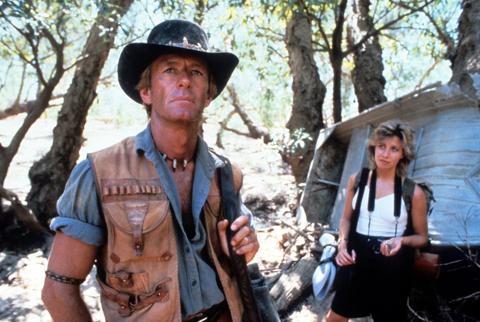 Scene from Crocodile Dundee.