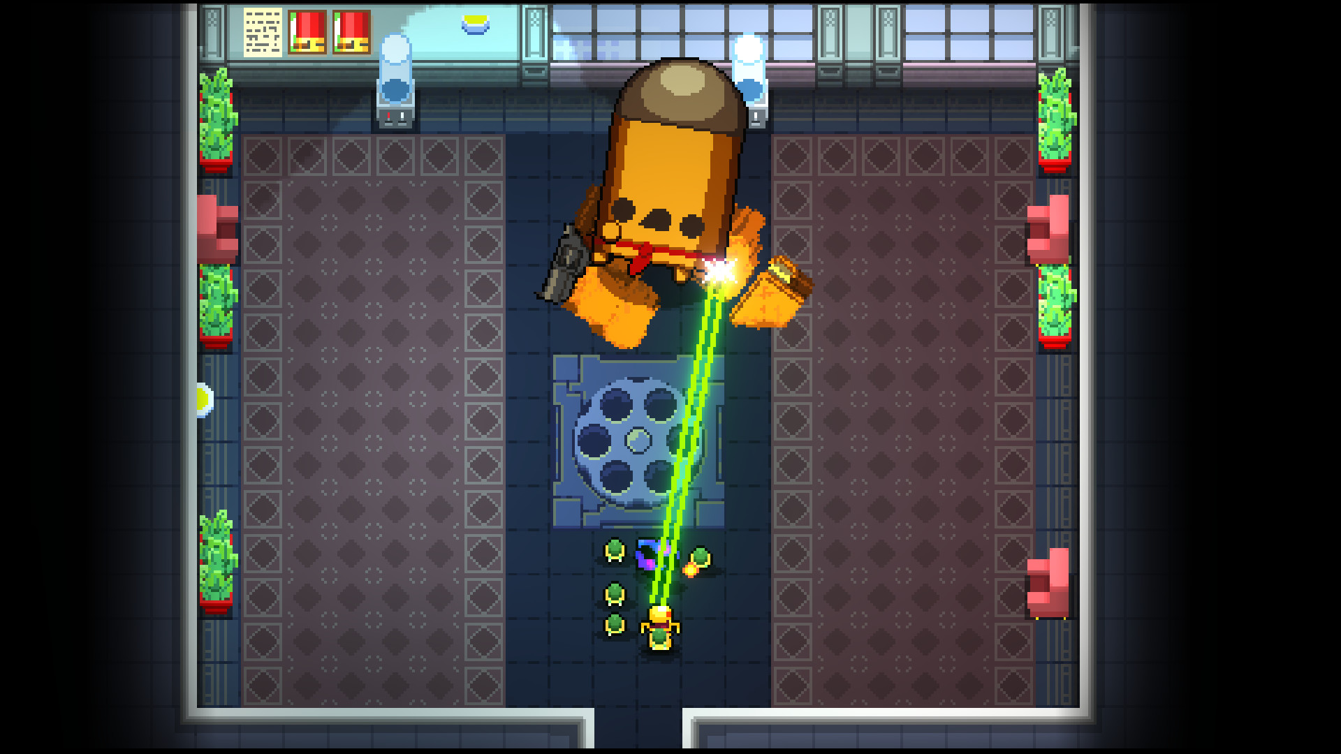 A screenshot from the video game Enter the Gungeon.