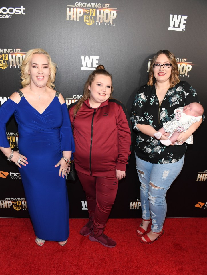 June Shannon, Alana Thompson, Lauryn Shannon, and Ella Grace Efird at the Growing Up Hip Hop Atlanta premiere.