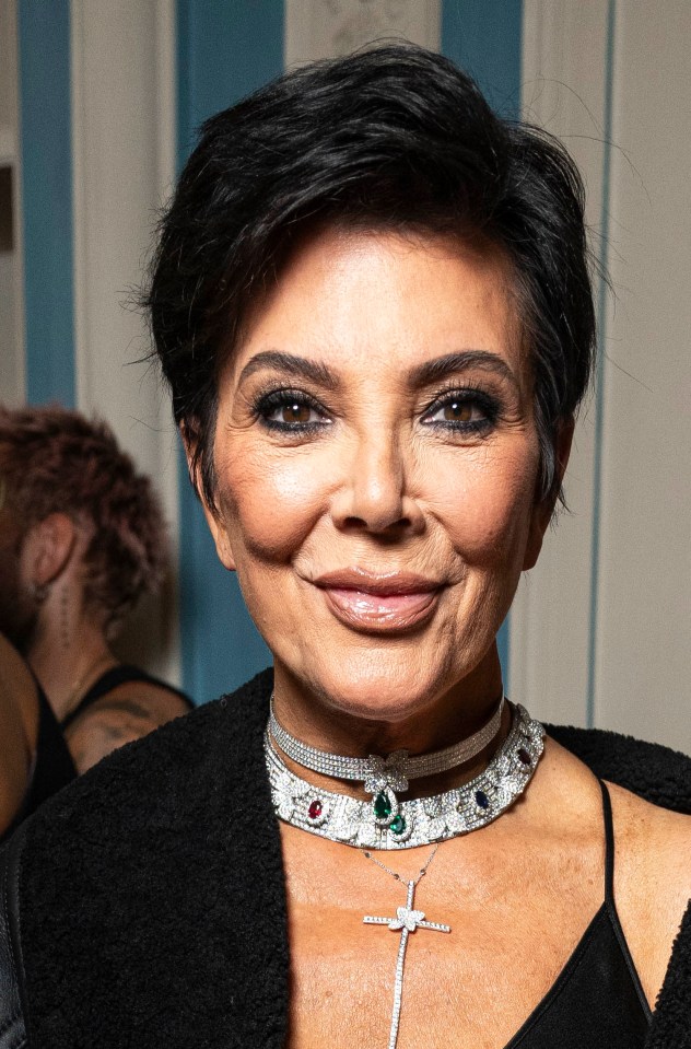Kris Jenner at a fashion show.