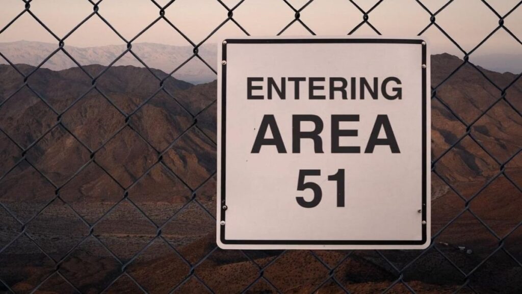 image of area 51 sign, this place will be subject of a colin trevorrow and ryan reynolds film