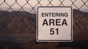 image of area 51 sign, this place will be subject of a colin trevorrow and ryan reynolds film