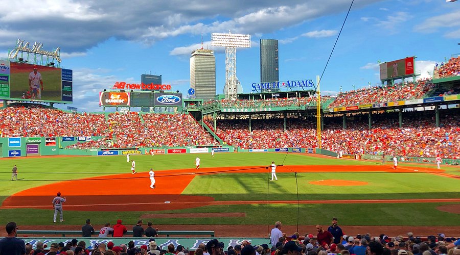 Fenway Park in Boston during a baseball game.