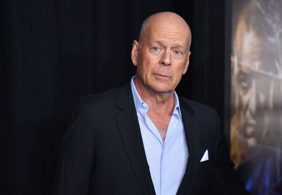 Bruce Willis at a film premiere.