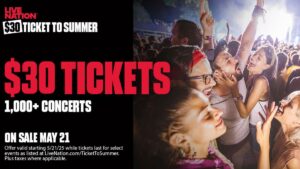 $30 Ticket Deal for 1,000+ Summer 2025 Concerts