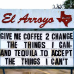give me coffee meme el arroyo atx sign