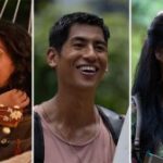 L-R: Maia Kealoha and Sydney Agudong, Kaipo Dudoit and Tia Carrere in Disney's live-action 'Lilo & Stitch'