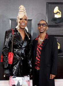 Big Freedia and Devon Hurst attend 65th GRAMMY Awards - Arrivals