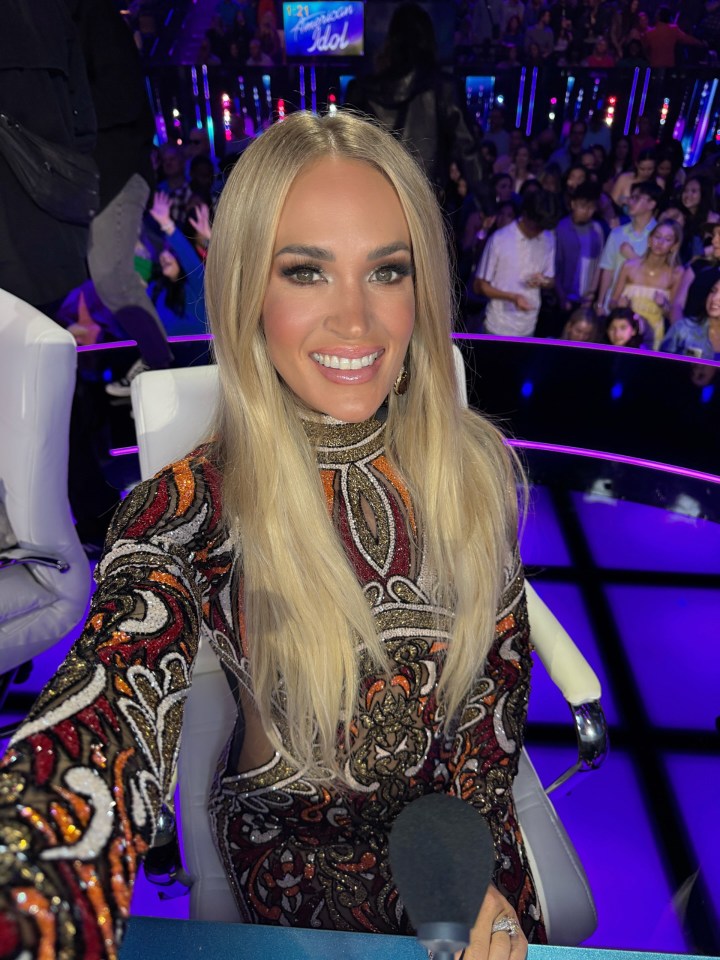 Carrie Underwood at American Idol.