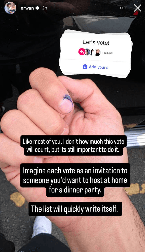 Celebrities who cast their vote on Election Day 2025