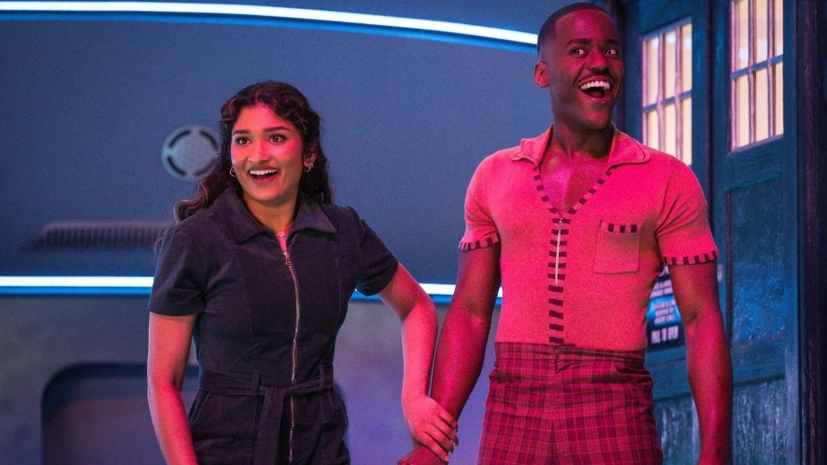 image of varada sethu and ncuti gatwa in doctor who season two