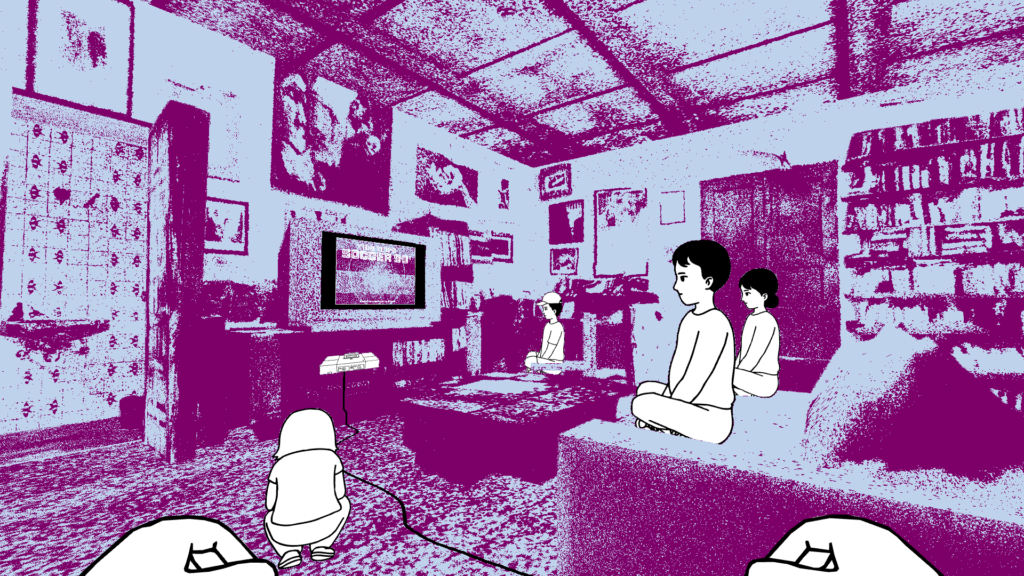 A screenshot from the video game Despelote.
