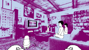 A screenshot from the video game Despelote.
