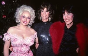 Dolly Parton, Jane Fonda and Lily Tomlin at the film premiere of "9 to 5" in New York on Dec. 5, 1980.