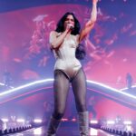 Dua Lipa performs during her Radical Optimism Tour at Spark Arena on April 04, 2025 in Auckland, New Zealand. (Photo by Dave Simpson/Getty Images)