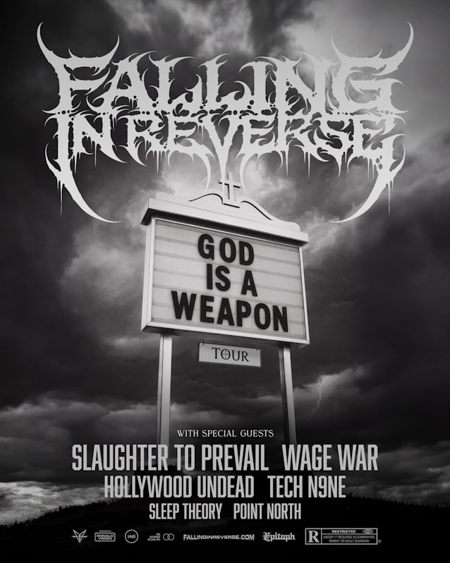 FALLING IN REVERSE's 2025 'God Is A Weapon' North American Tour: BLABBERMOUTH.NET Presale Available