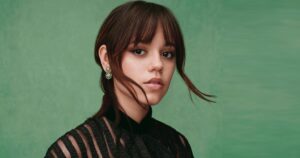 Jenna Ortega At Wednesday Premiere In Black