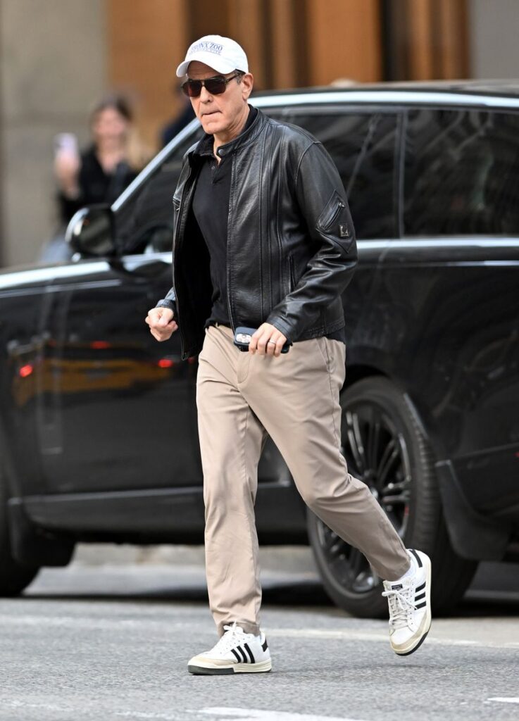 Clooney was photographed looking stylish in the city