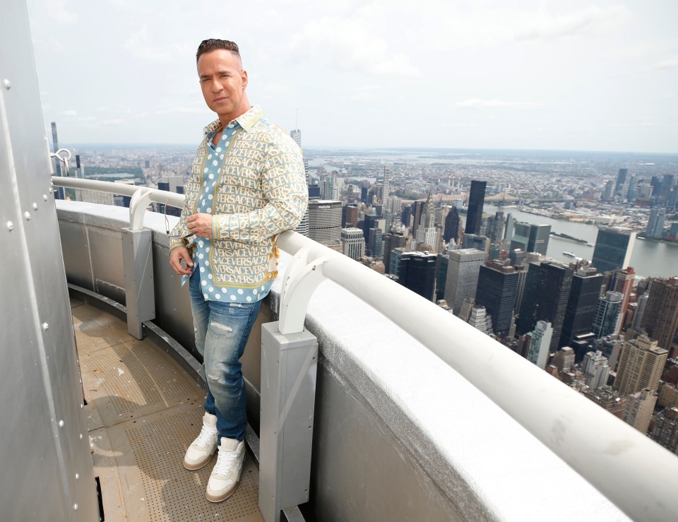 Mike "The Situation" Sorrentino at the Empire State Building.