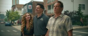 Drea de Matteo, Joe Manganiello, and Vince Vaugh in 'Nonnas'