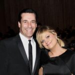 Hamm (left) and Poehler (right) attend the 15th Annual Costume Designers Guild Awards on Feb. 19, 2013, in Beverly Hills, California.